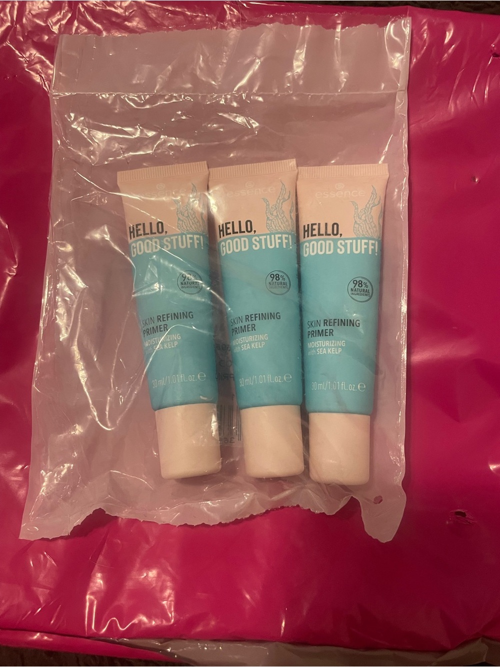 Set of 3 Hello, Good Stuff! Skin Refining Primer - Blue 30ml